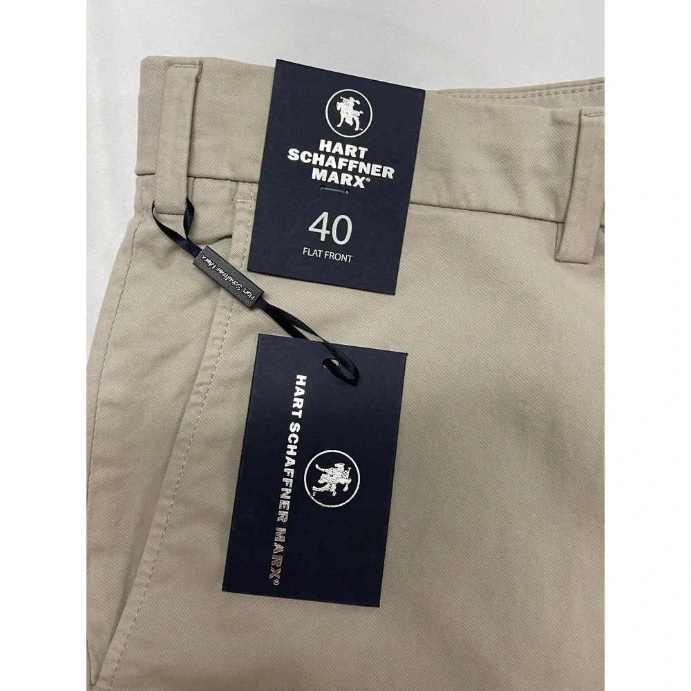 HART SCHAFFNER MARK FLAT FRONT STONE SHORTS MENS SIZE 40